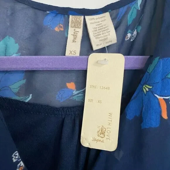 NWT Japna beautiful romper with front surplice top - Picture 6 of 10